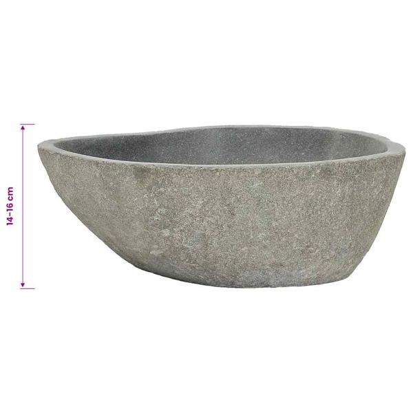 Waschbecken Flussstein Oval (37-46)x(29-36) cm