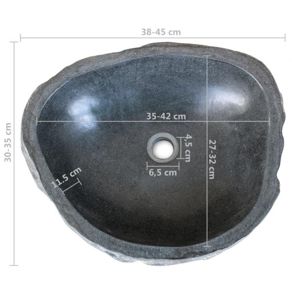 Waschbecken Flussstein Oval (37-46)x(29-36) cm