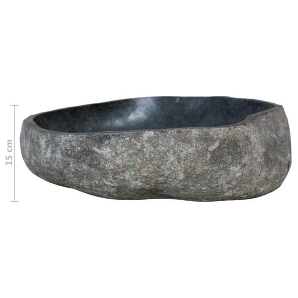 Waschbecken Flussstein Oval (45-53)x(34-41) cm  
