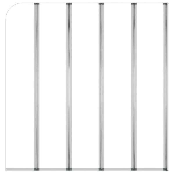 Duschabtrennung 120x140 cm Hartglas Transparent