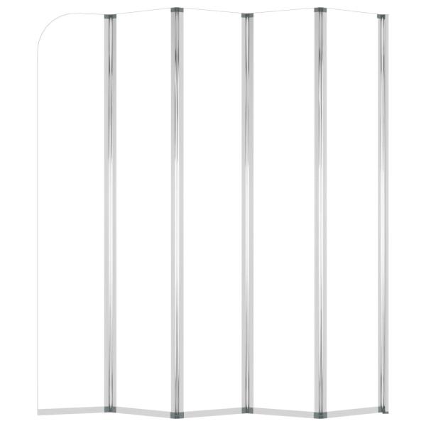 Duschabtrennung 120x140 cm Hartglas Transparent