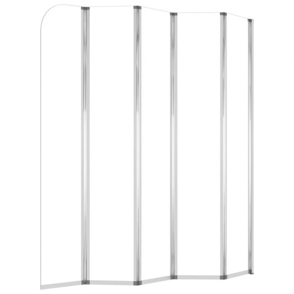Duschabtrennung 120x140 cm Hartglas Transparent