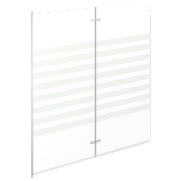 Duschabtrennung 120x140 cm Hartglas Streifen
