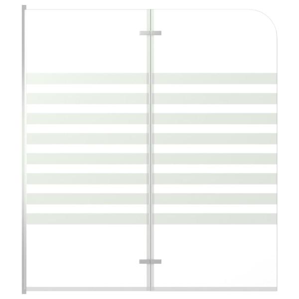 Duschabtrennung 120x140 cm Hartglas Streifen