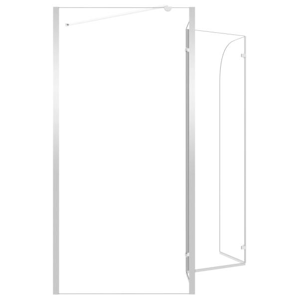 Duschabtrennung 120x69x130 cm Hartglas Transparent