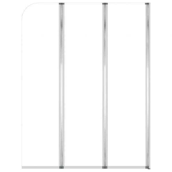 Duschabtrennungen 2 Stk. 104x130 cm Hartglas Transparent
