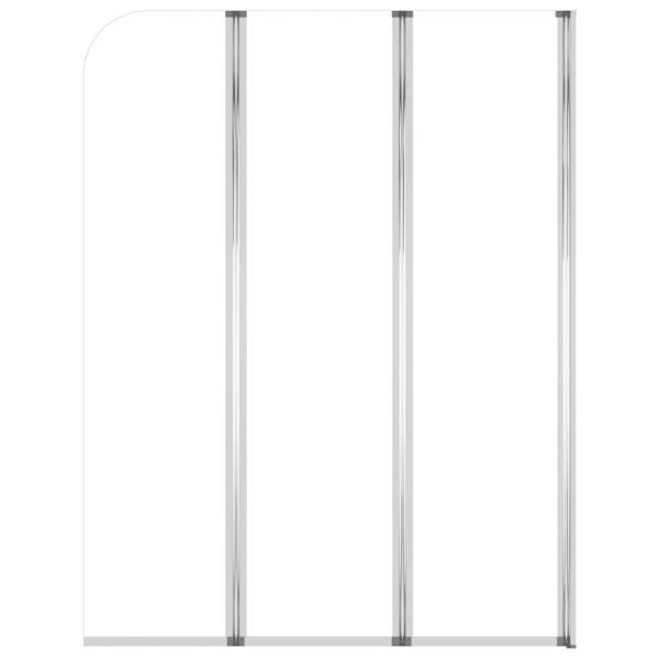 Duschabtrennungen 2 Stk. 104x130 cm Hartglas Transparent