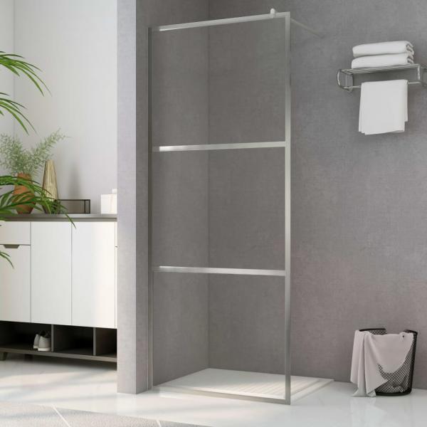 ARDEBO.de - Duschwand für Begehbare Dusche mit Klarem ESG-Glas 80x195 cm 