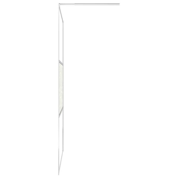 Duschwand für Begehbare Dusche ESG-Glas Steindesign 140x195 cm