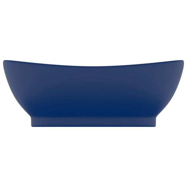Luxus-Waschbecken Überlauf Matt Dunkelblau 58,5x39cm Keramik   