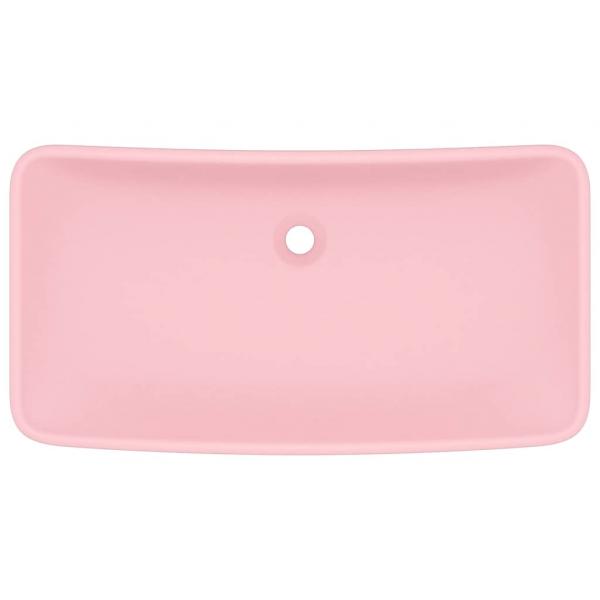 Luxus-Waschbecken Rechteckig Matt Rosa 71x38 cm Keramik