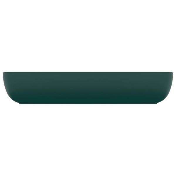Luxus-Waschbecken Rechteckig Matt Dunkelgrün 71x38 cm Keramik