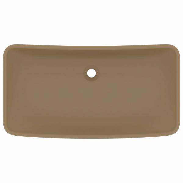 Luxus-Waschbecken Rechteckig Matt Creme 71x38 cm Keramik