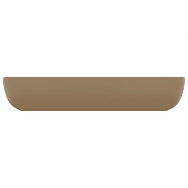 Luxus-Waschbecken Rechteckig Matt Creme 71x38 cm Keramik
