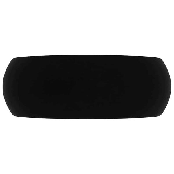 Luxuriöses Waschbecken Rund Matt Schwarz 40x15 cm Keramik