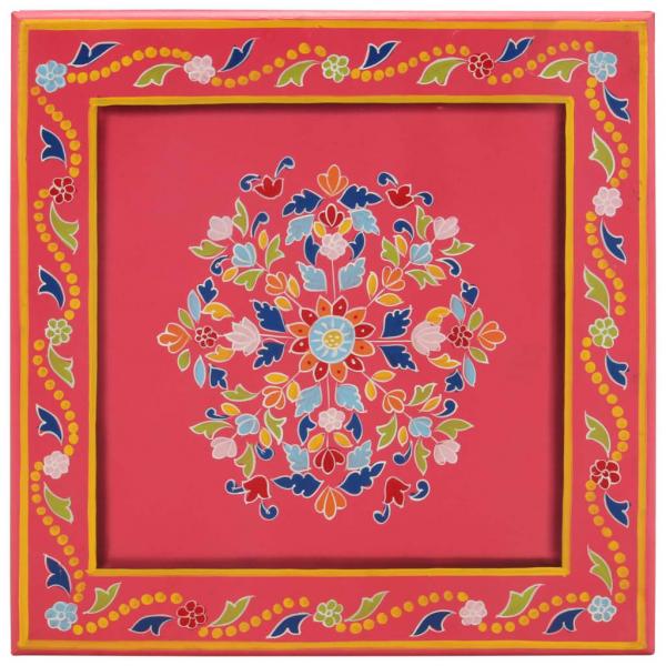 Couchtisch Rosa Handbemalt Massivholz Mango