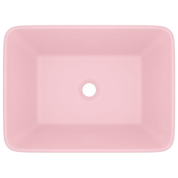 Luxus-Waschbecken Matt Rosa 41x30x12 cm Keramik