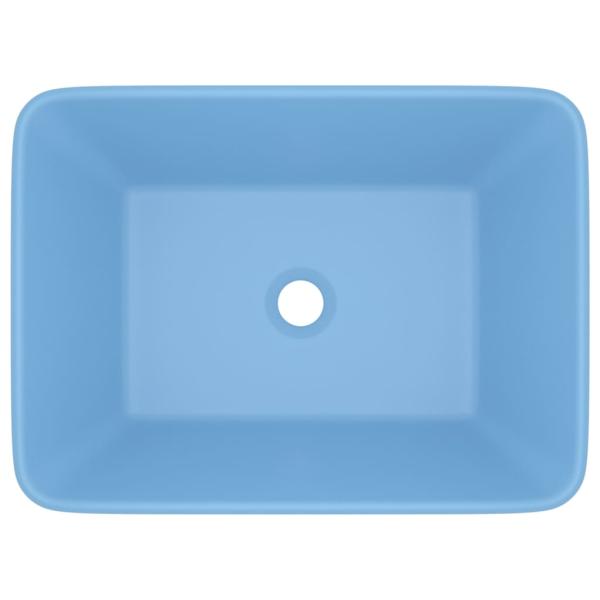 Luxus-Waschbecken Matt Hellblau 41x30x12 cm Keramik