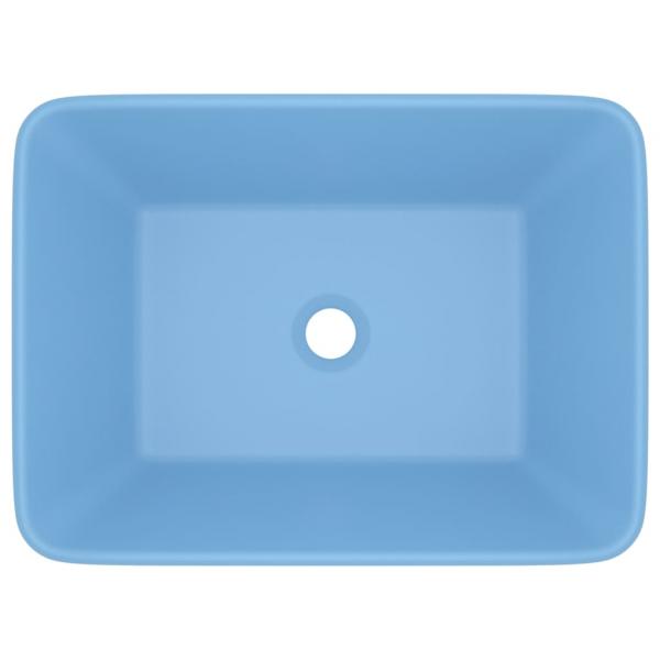 Luxus-Waschbecken Matt Hellblau 41x30x12 cm Keramik