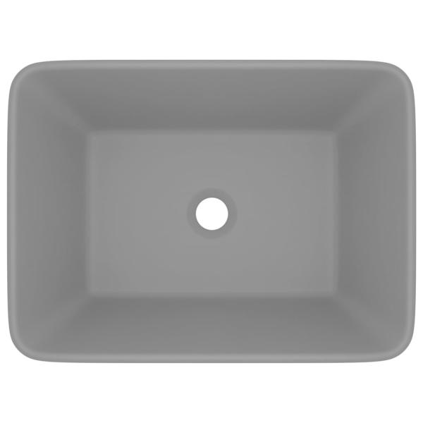 Luxus-Waschbecken Matt Hellgrau 41x30x12 cm Keramik