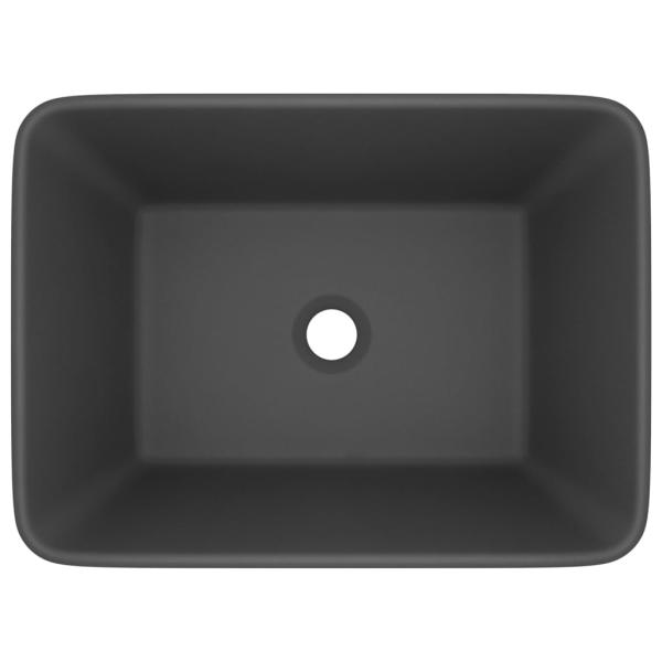 Luxus-Waschbecken Matt Dunkelgrau 41x30x12 cm Keramik