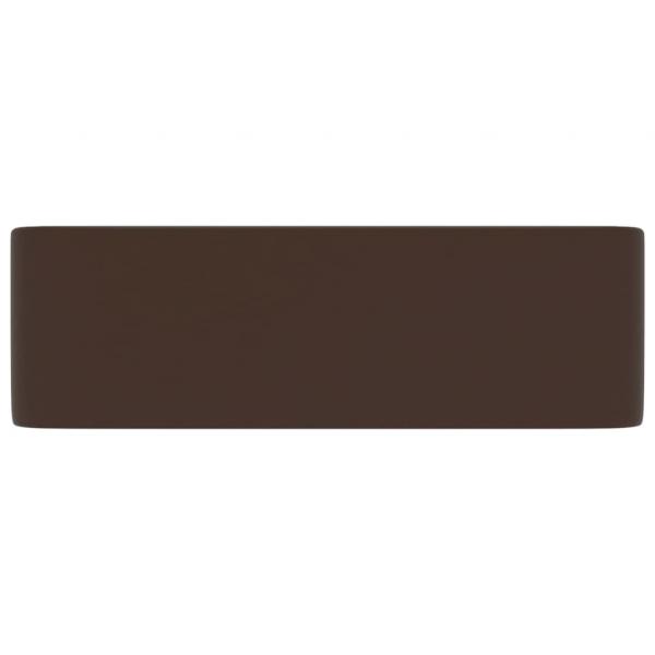 Luxus-Waschbecken Matt Dunkelbraun 41x30x12 cm Keramik