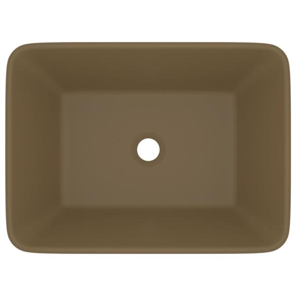 Luxus-Waschbecken Matt Creme 41x30x12 cm Keramik