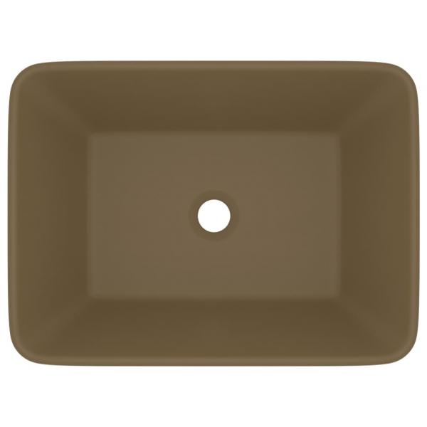 Luxus-Waschbecken Matt Creme 41x30x12 cm Keramik