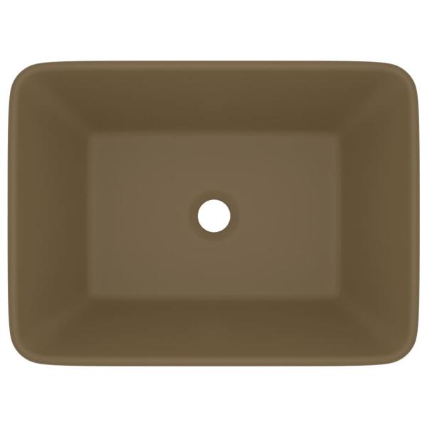 Luxus-Waschbecken Matt Creme 41x30x12 cm Keramik