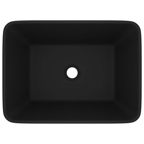 Luxus-Waschbecken Matt Schwarz 41x30x12 cm Keramik