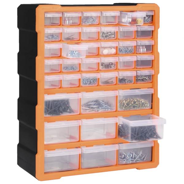 Multi-Schubladen-Organizer mit 39 Schubladen 38x16x47 cm