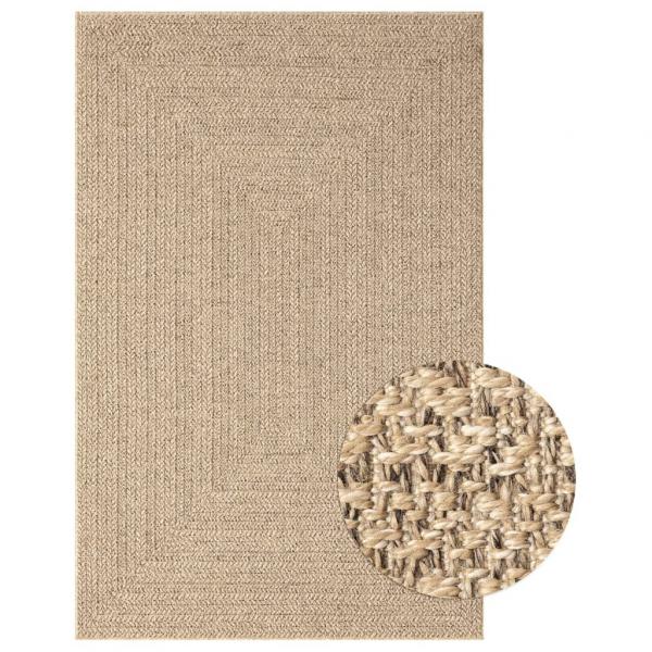 ARDEBO.de - Teppich 160x230 cm Jute-Optik Innen und Außen