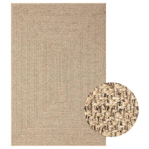ARDEBO.de - Teppich 140x200 cm Jute-Optik Innen und Außen