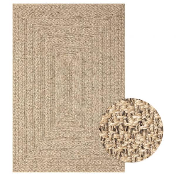 ARDEBO.de - Teppich 120x170 cm Jute-Optik Innen und Außen