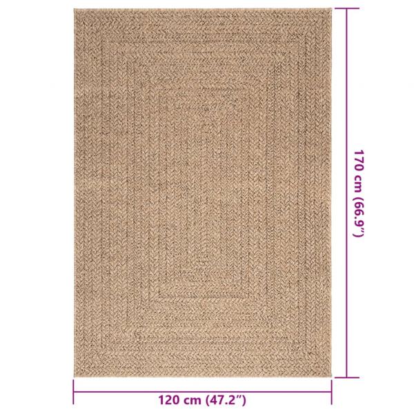 Teppich 120x170 cm Jute-Optik Innen und Außen