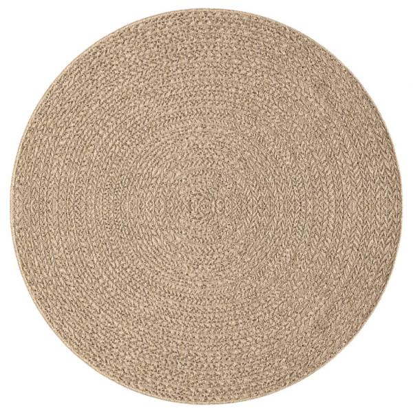 Teppich 120 cm Jute-Optik Innen und Außen