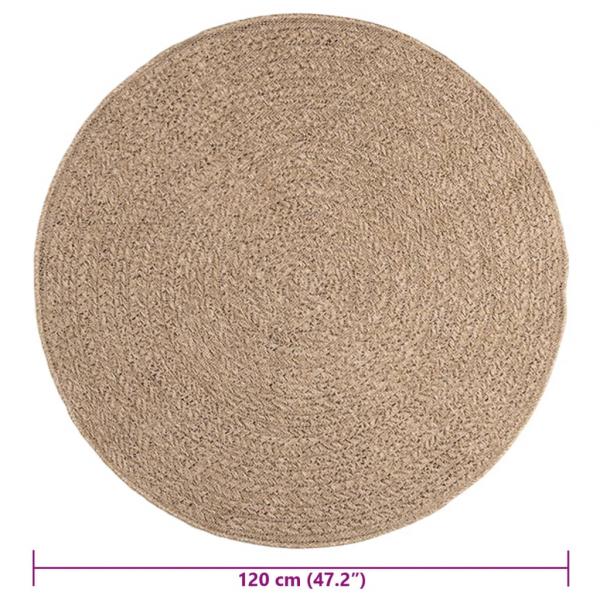 Teppich 120 cm Jute-Optik Innen und Außen