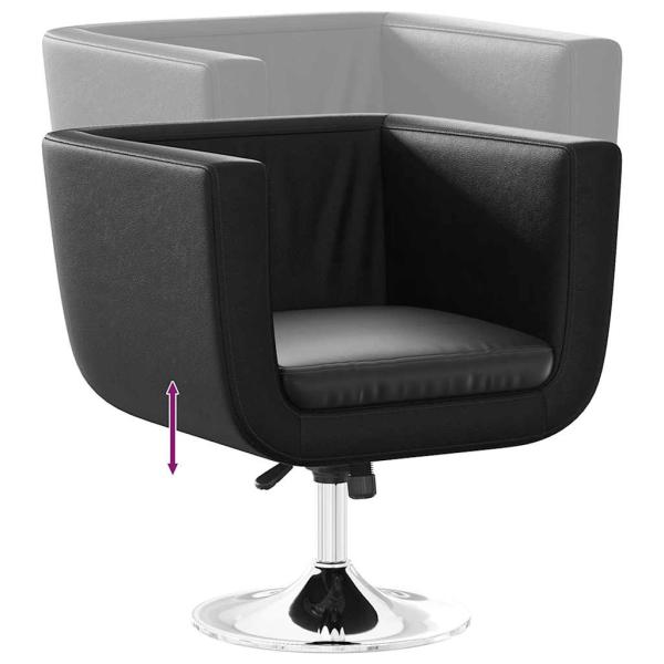 Barsessel 2 Stk. Kunstleder Schwarz 