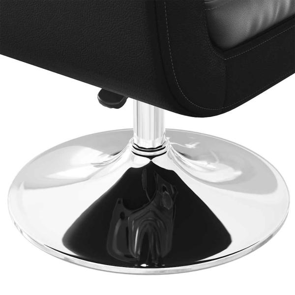 Barsessel 2 Stk. Kunstleder Schwarz 