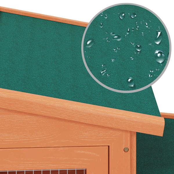 Großer Kaninchenstall Kleintierhaus Hasenstall mit Dächern Holz  