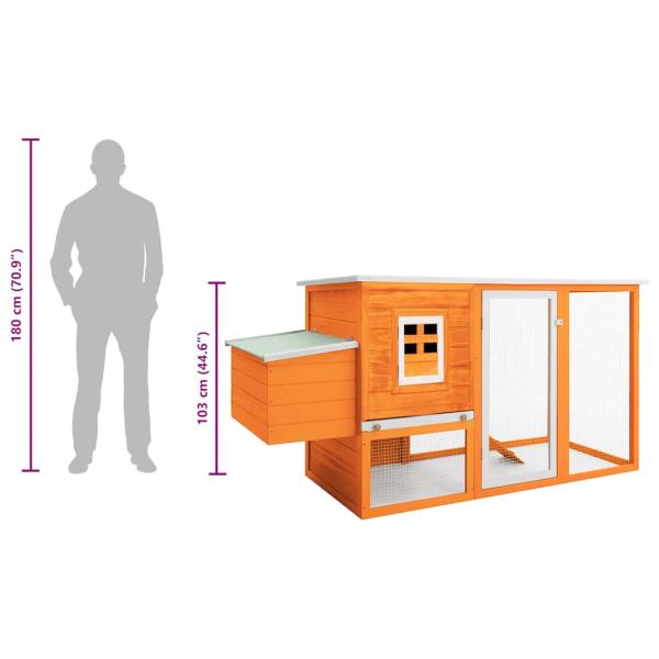 Hühnerstall mit 1 Legenest Holz  