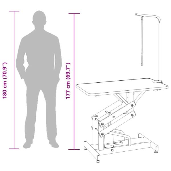 Hydraulischer Trimmtisch für Haustiere, Hunde, Katzen
