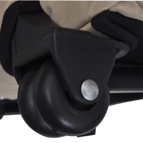 Trolley für Haustiere 3-in-1 Faltbar Sandfarben