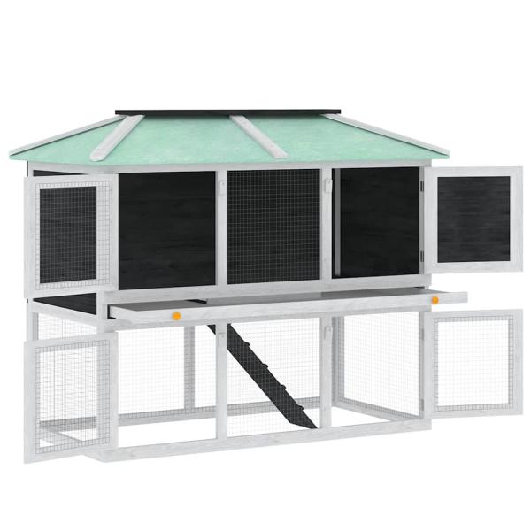 Kleintier-/Kaninchenstall 2 Etagen Holz  