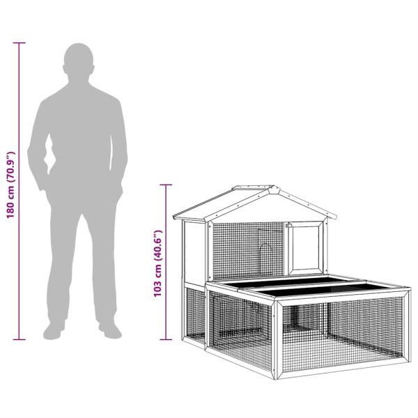 Kleintier-/Kaninchenstall Holz  