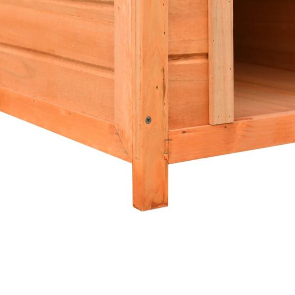 Hundehütte Kiefernholz & Tannenholz Massiv 72x85x82 cm