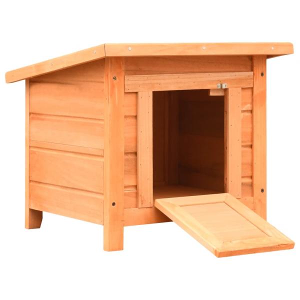 ARDEBO.de - Katzenhaus 50x46x43,5 cm Kiefernholz & Tannenholz