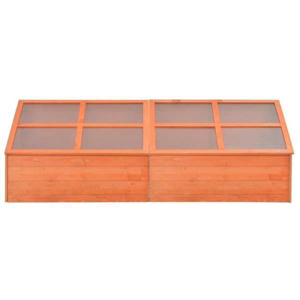 Frühbeet Holz 180x57x62 cm