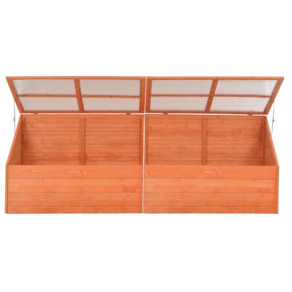 Frühbeet Holz 180x57x62 cm