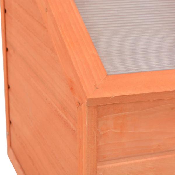 Frühbeet Holz 180x57x62 cm